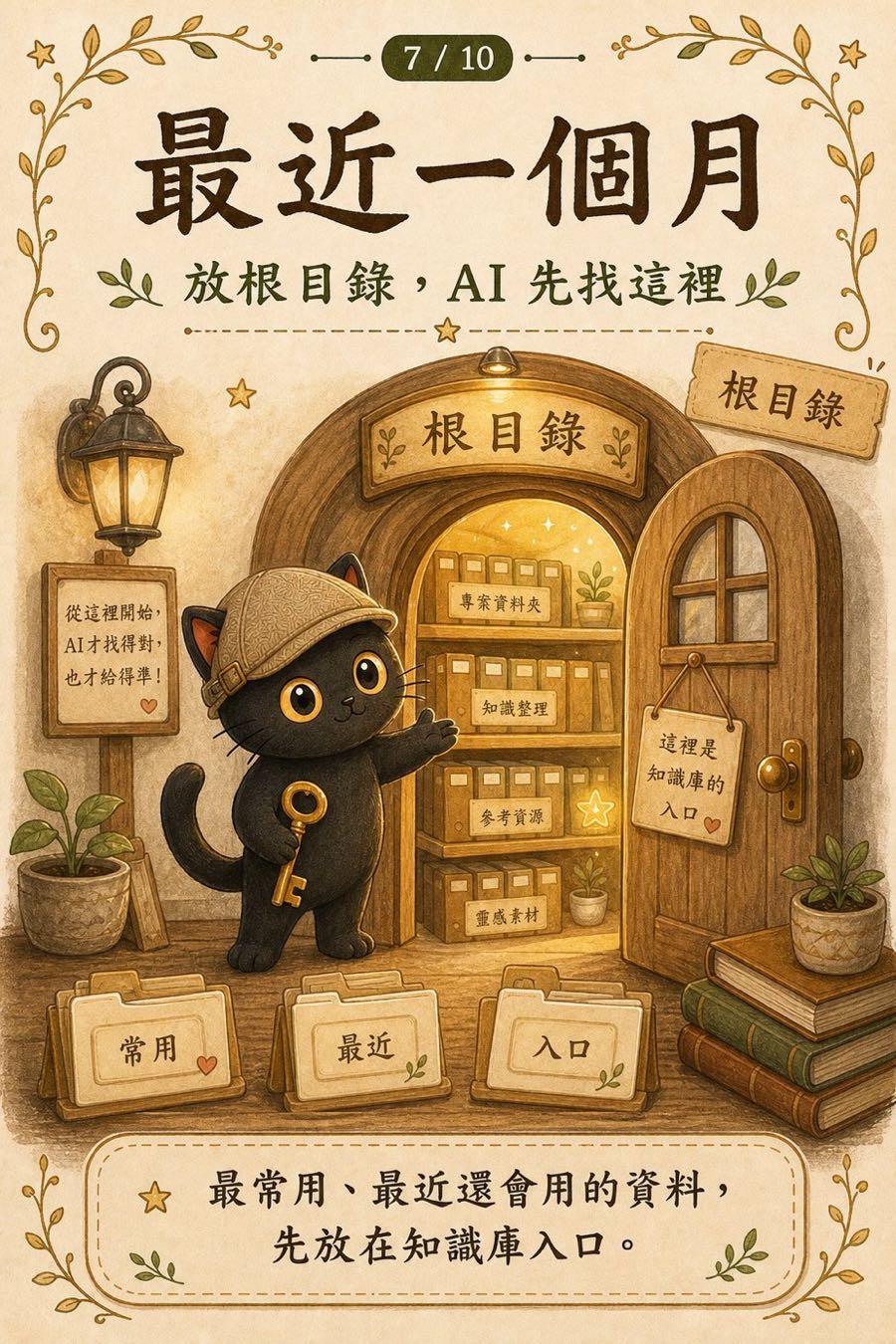 最近一個月：放根目錄