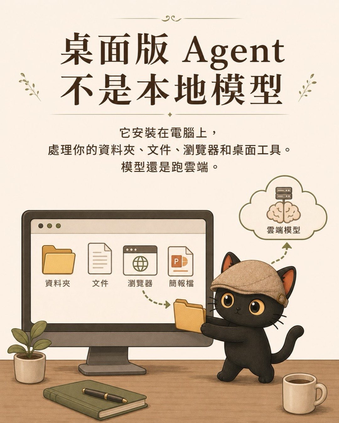 分鏡腳本範例:桌面版 Agent 不是本地模型