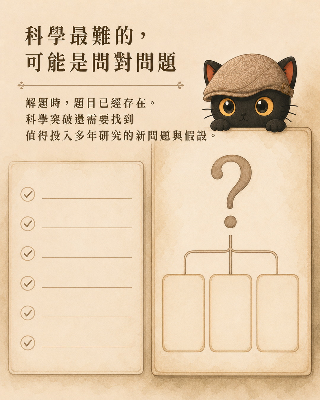 咪卡站在圍棋盤旁思考規則內創造與新框架