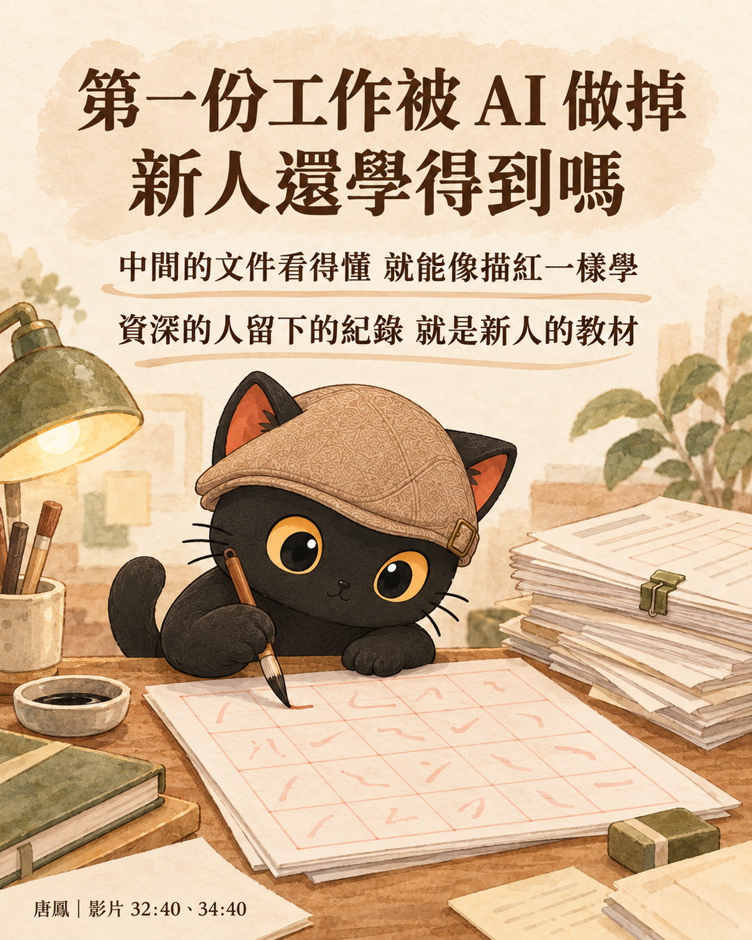 第一份工作被 AI 做掉 新人還學得到嗎 描紅 圖卡