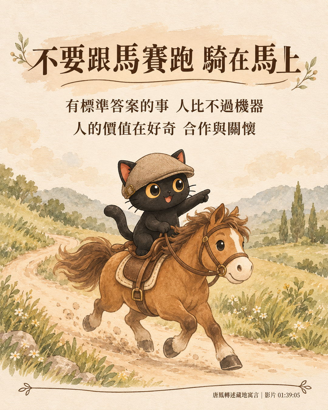 不要跟馬賽跑 騎在馬上 圖卡