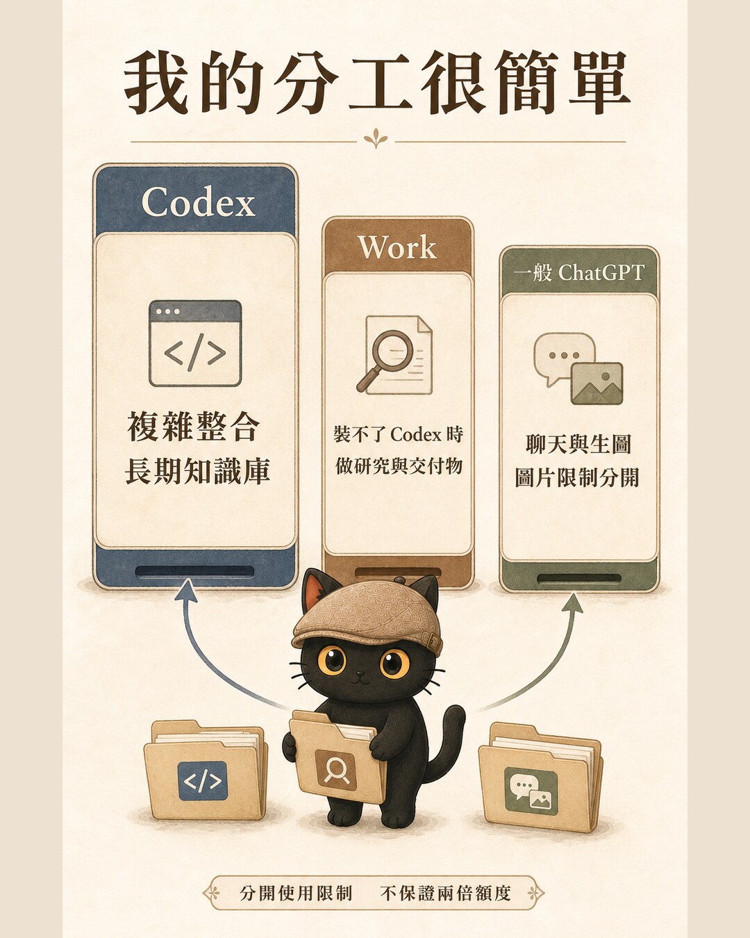 Codex、Work 與一般 ChatGPT 的工作分流