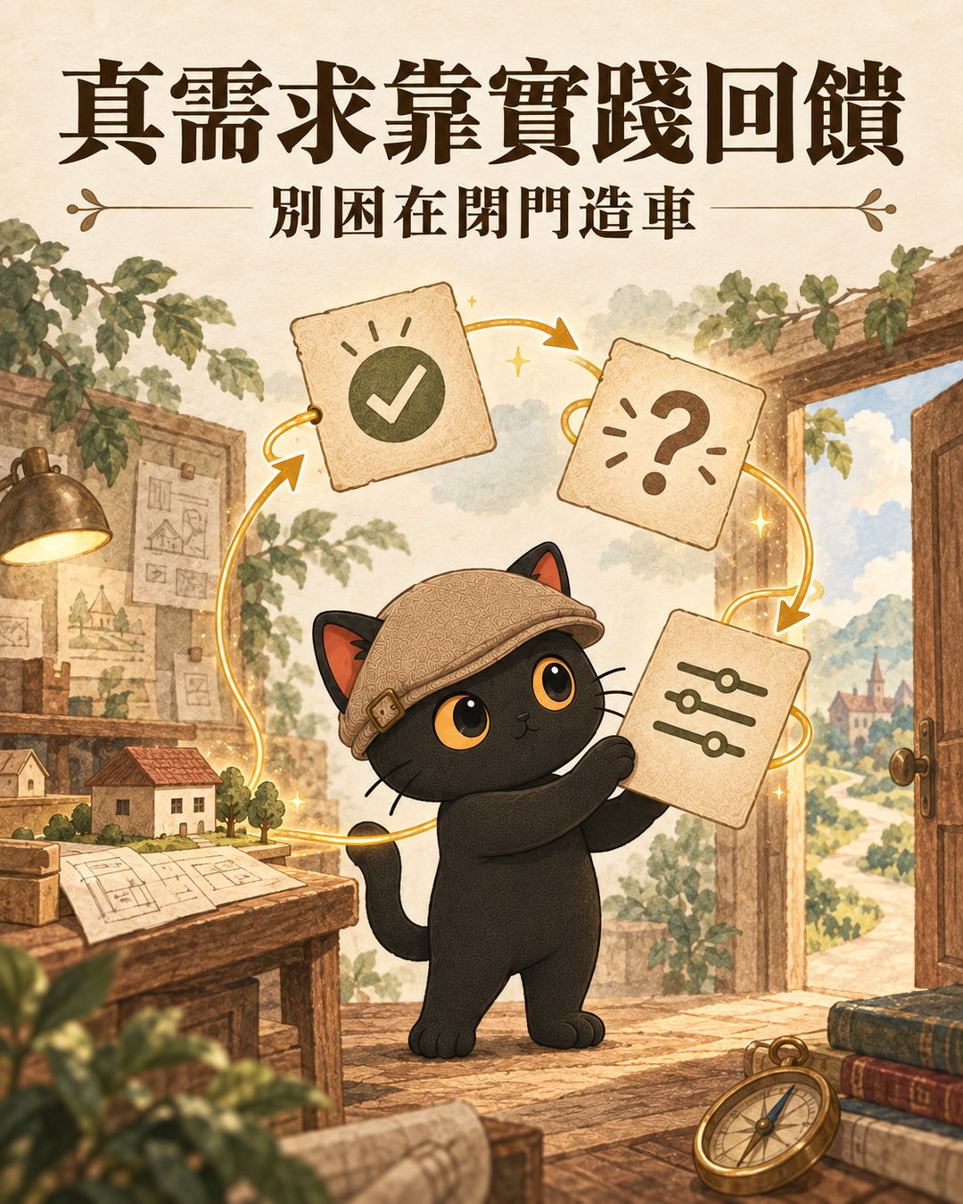 咪卡輪播卡，第四層：實踐回饋