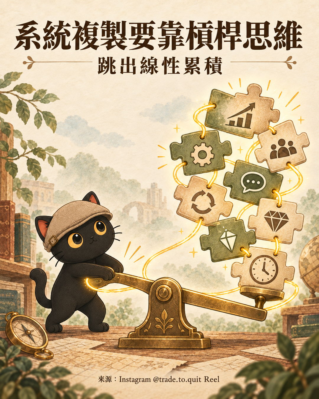 咪卡輪播卡，第八層：槓桿思維