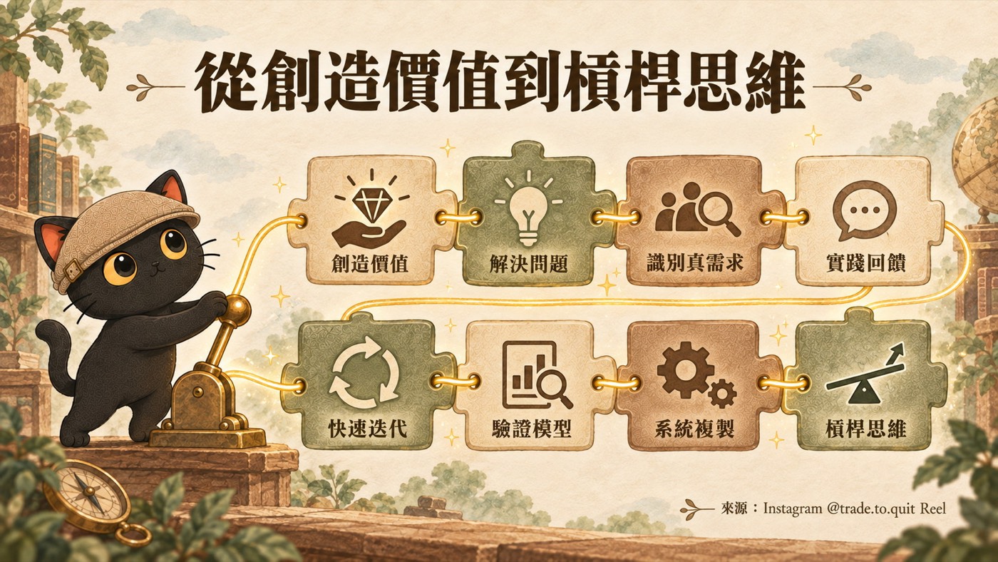 橫式總結：從創造價值到槓桿思維八層一覽
