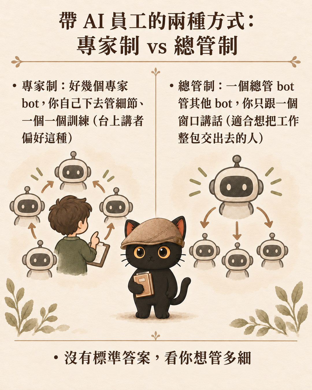 專家制與總管制的輪播卡
