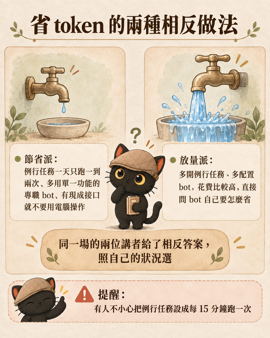 省 token 的兩種相反做法