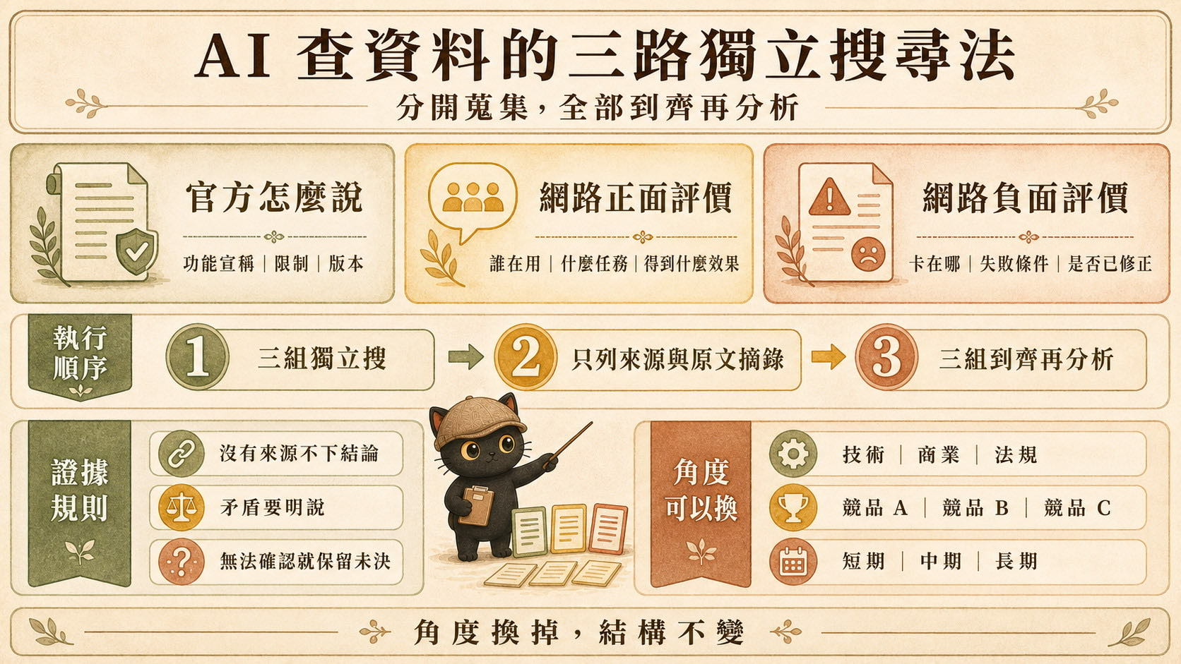 子代理三路獨立研究的一頁總結
